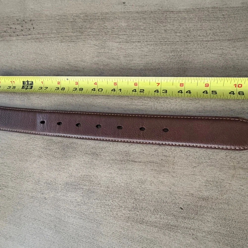 Mens Reversible Belt Black Brown Silver Swivel Buckle Size Large 36-42 Casual